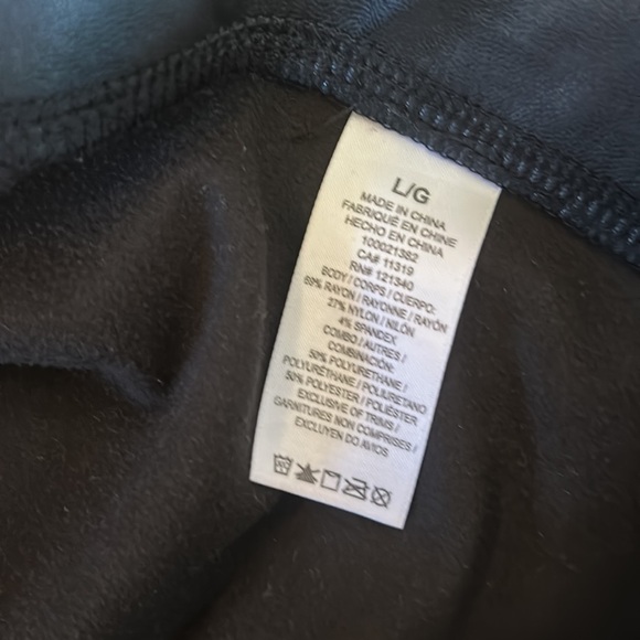 DYNAMITE FAUX LEATHER WOMEN MOTO LEGGINGS IN SIZE LARGE - Picture 4 of 6